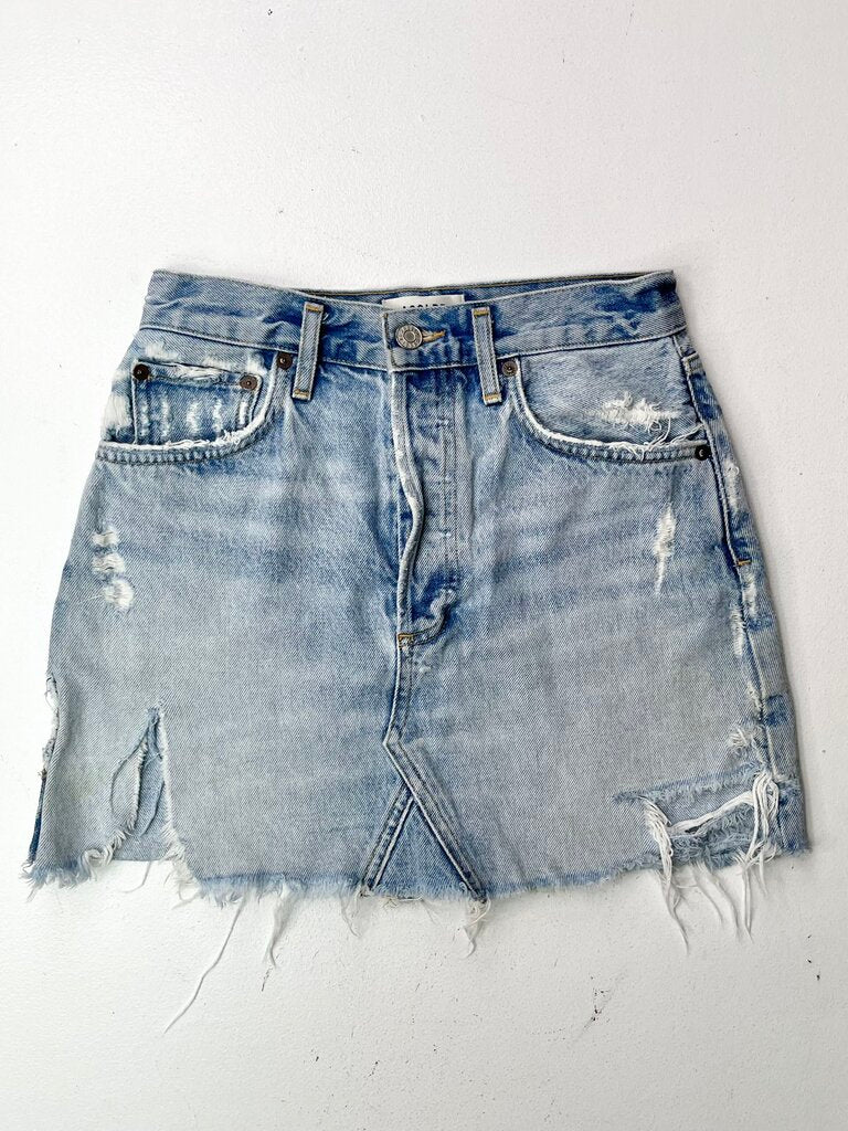 AG DISTRESSED SKIRT 25 PREMIUM