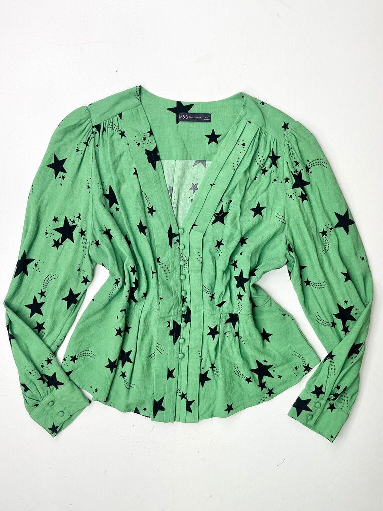 M & S BLOUSE UK16 OTR