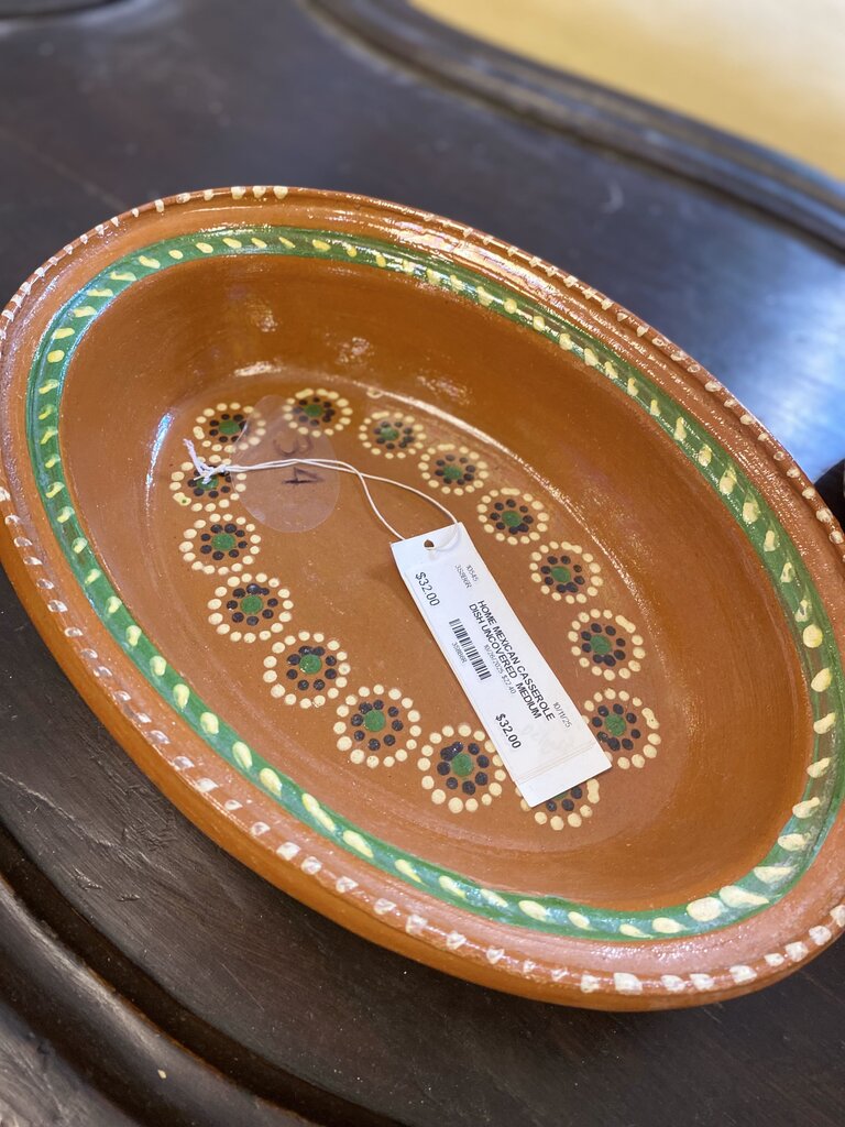 MEXICAN CASSEROLE DISH UNCOVERED MEDIUM HOME