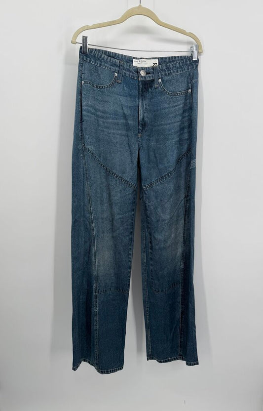 Rag & Bone MIRAMAR LOGAN TWIST PANT 27 PREMIUM